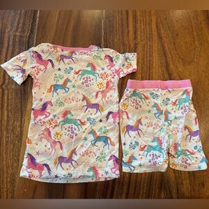 Little Sleepies Unicorn Magic Pajama Set - Pink and Purple 4T